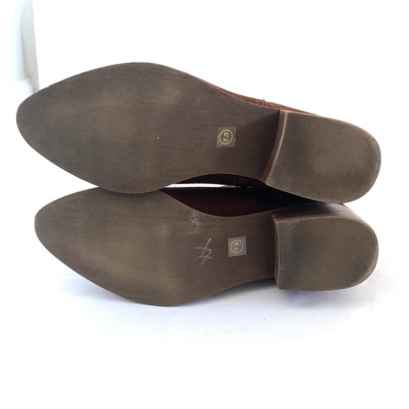 Steven by Steve Madden Brown Wayland Western Suede Boots - Picture 14 of 16